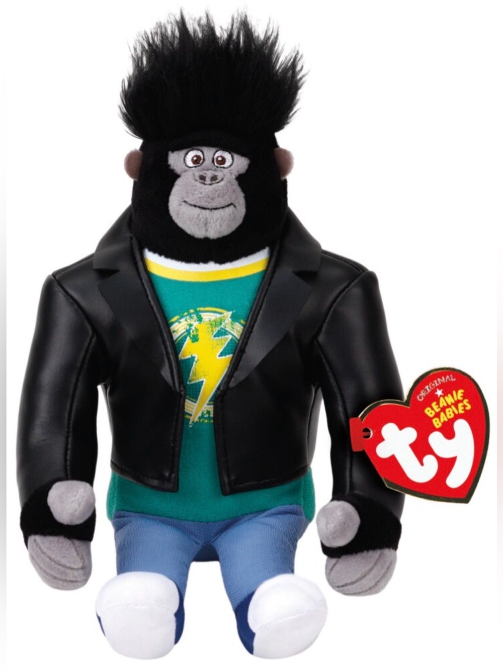 TY Beanie Baby Johnny the Gorilla Plush from Sing 9” – Excellent Condition